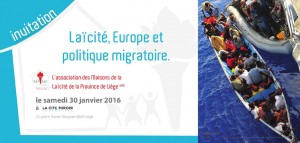 20160130 Invitation laicite, europe et politique migratoire